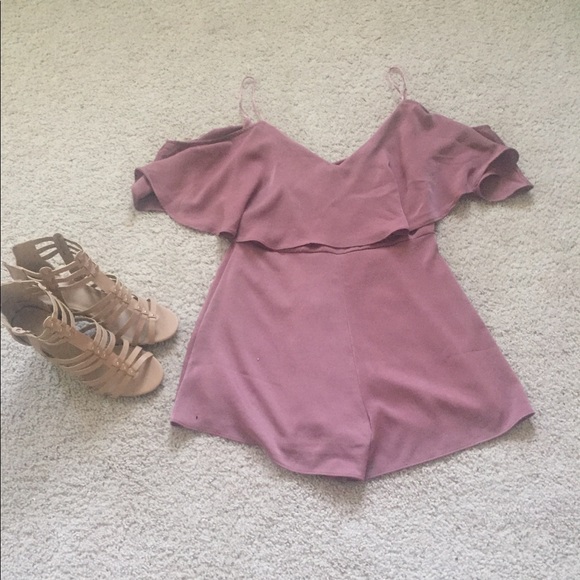 Lulus Dressy Dark Pink Romper - Picture 1 of 4